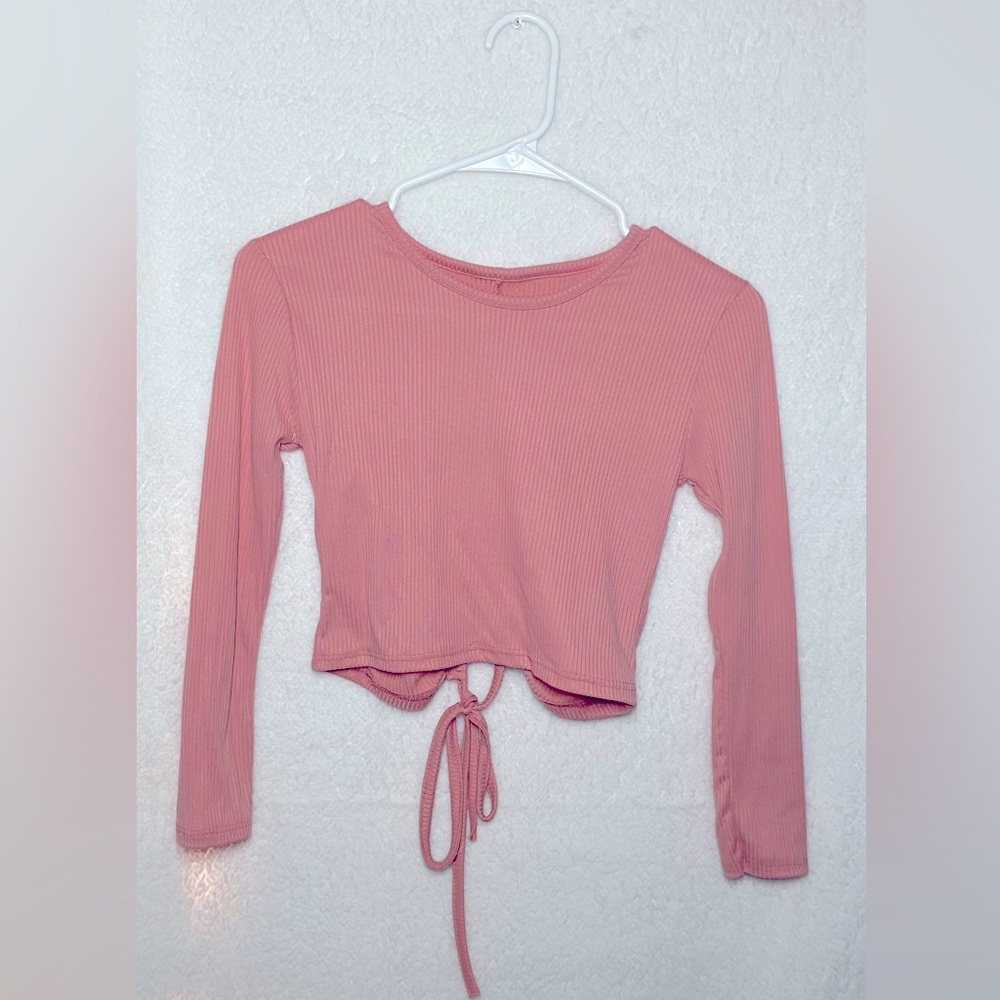 Cropped Shirt with an open back, I had bought this at a boutique store.